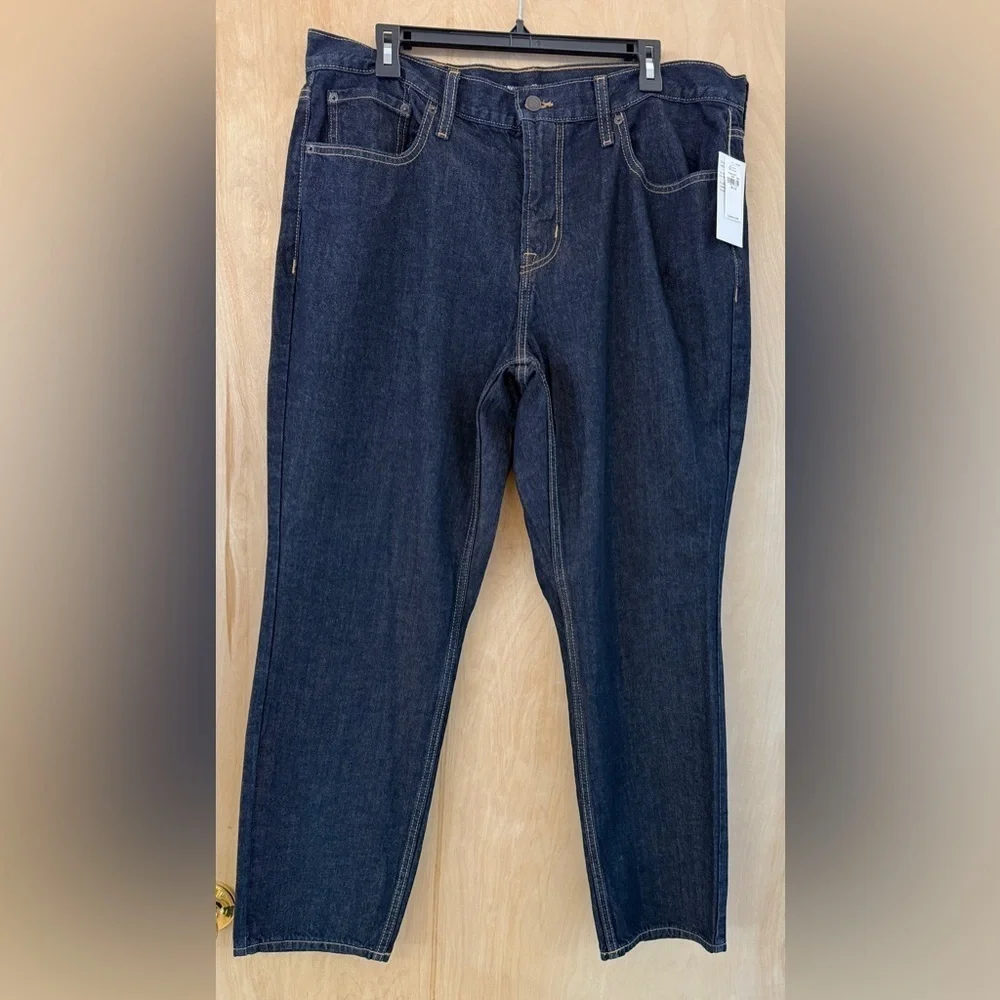 Old Navy Men's Dark Blue Slim Athletic Taper Jeans